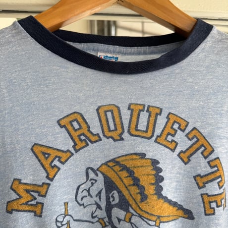70年代バータグチャンピオン リンガーカレッジTシャツ XL