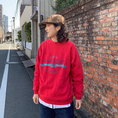 切替プリントスウェット