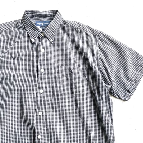 Ralph Lauren  半袖チェックシャツ〝GREGGOR〟L