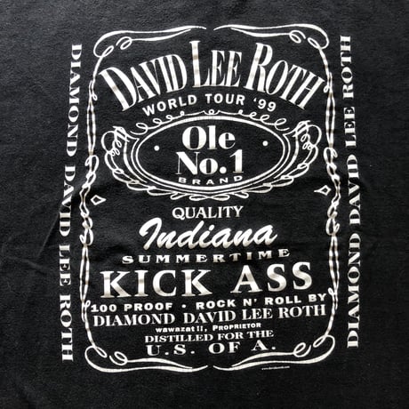 DAVID LEE ROTH ジャックダニエルデザイン Tシャツ