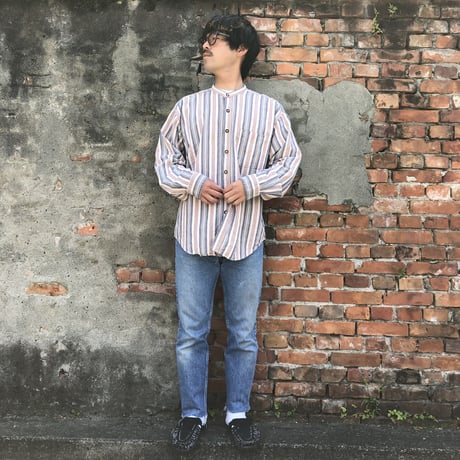 USA製Levi's〝Silver Tab〟バンドカラーシャツ