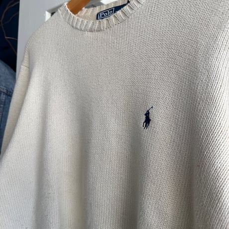 POLO コットンニット M