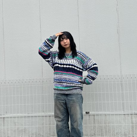CONCRETE mix  3Dニットセーター