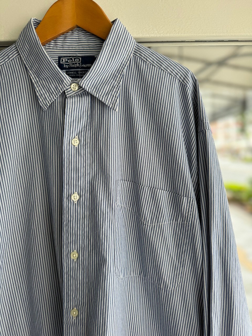 Ralph Lauren〝LOWELL SPORT〟ストライプシャツL | CUSTOM FEVER