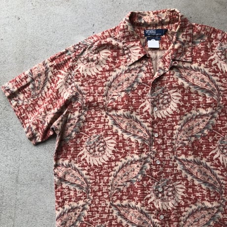 POLO by Ralph Lauren 総柄シャツ〝VINTAGE CAMP〟XL
