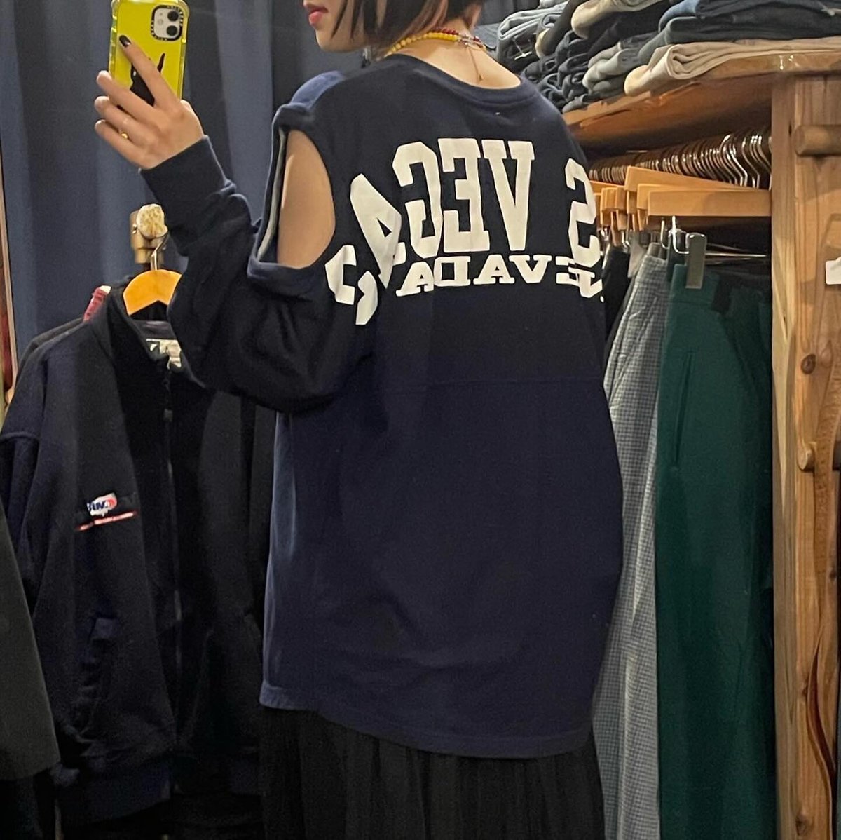 リメイク】 Las Vegas 肩空きロンT | CUSTOM FEVER