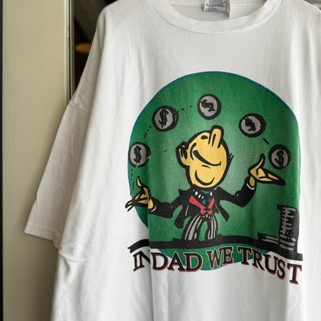 90s〜00s “IN DAD WE TRUST” プリントTシャツ 3XL