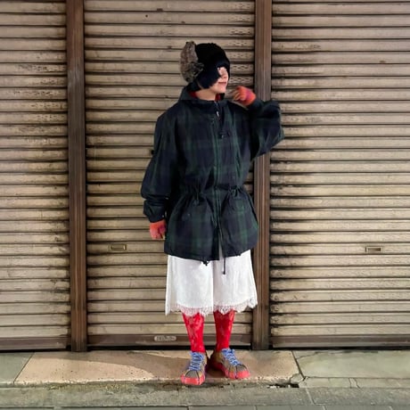TOMMY HILFIGER チェック柄マウンテンパーカー