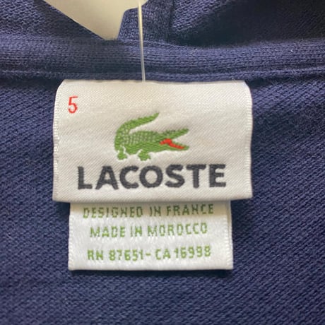 LACOSTE鹿子フーディジャージ