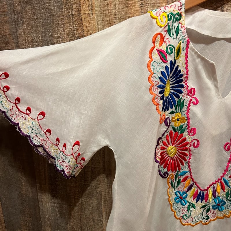 メキシコ刺繍フリルブラウス | CUSTOM FEVER メキシコ刺繍フリルブラウス | CUSTOM FEVER