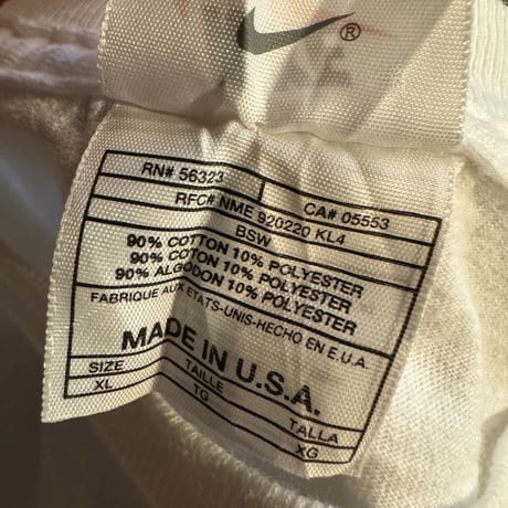 USA製 90's〜NIKEロゴプリントT XL