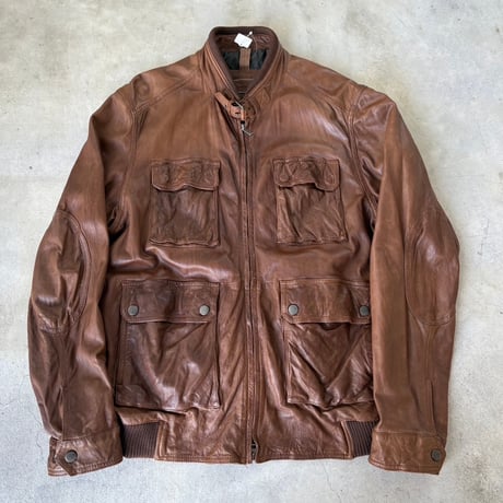 Massimo Dutti　レザージャケット