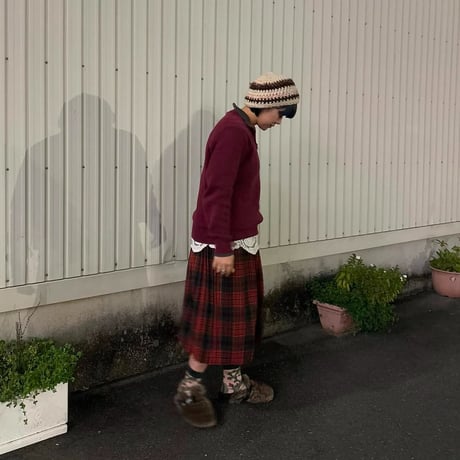 チェックスカート
