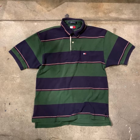 TOMMY HILFIGERボーダーポロシャツ