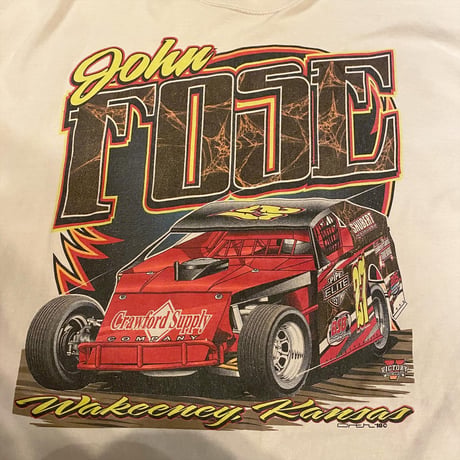 レーシングカー両面プリントTシャツ