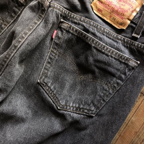 USA製 Levi's501 W34×L36 先染めブラック