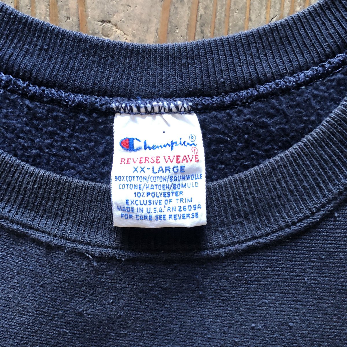 90'sUSA製NOTRE DAME FOOTBALLチャンピオンリバースウィーブ XXL |