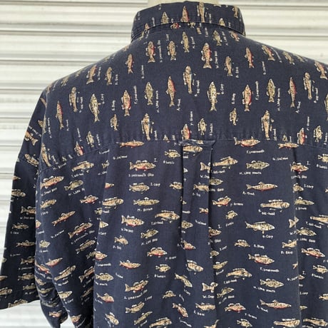 CHAPS RALPHLAUREN 魚柄シャツ