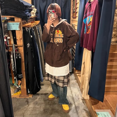 プーさんフリースジップパーカー