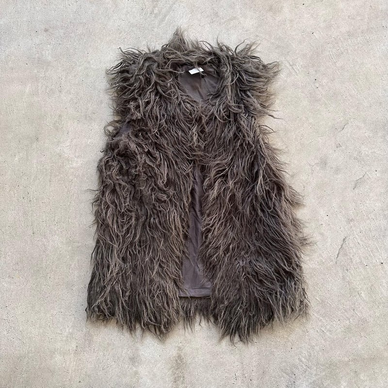 Theoryセオリー　フェイクファージップアップベスト　ジレ Theory Dawson Faux ジップアップベスト S フェイクファー