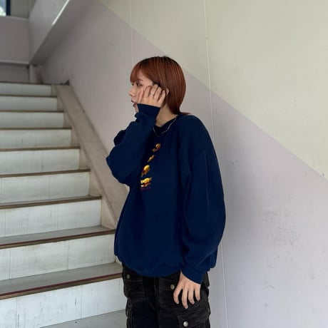 プーさん刺繍トレーナー