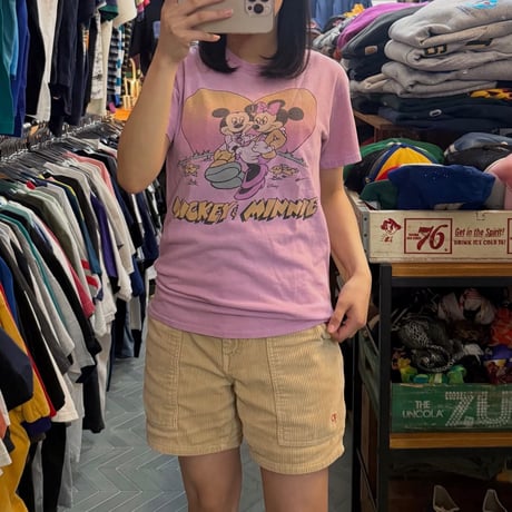 ミッキー&ミニー 両面プリントTシャツ