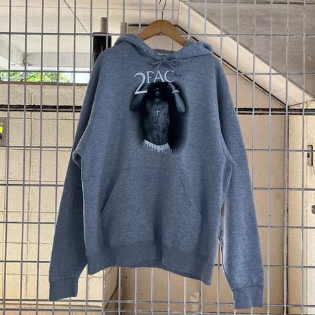 2pac プリントパーカー