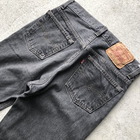 90's USA製 Levi's501 W29 先染めブラック