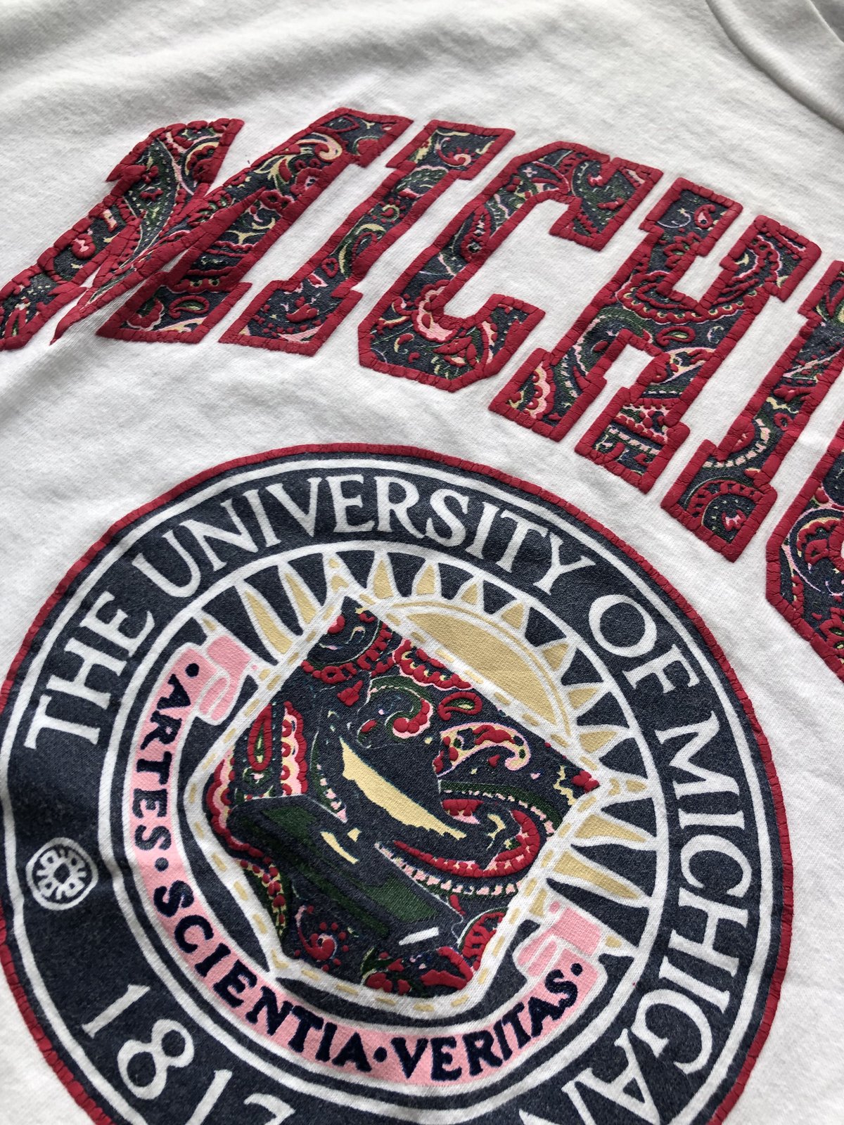 激レア☆MICHIGAN　ミシガン　カレッジ　ベースボールシャツ　ローライダー fit=scale-down,w=1200