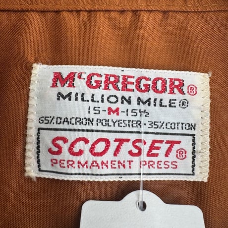 〜70's McGREGOR 半袖シャツ SCOTSET M