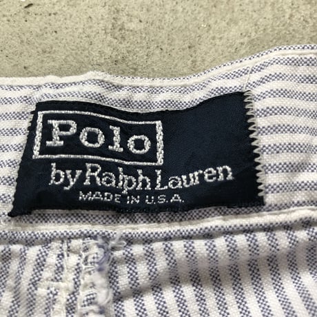 USA製 Polo by Ralph Lauren  オックスフォードストライプショーツ