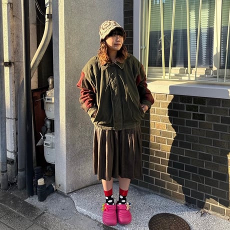 A.T.A WOODSNAN 襟レザー切替ジャケット
