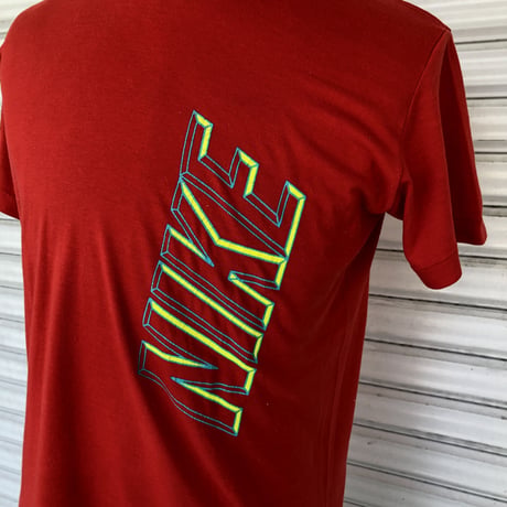 90's 銀タグNIKE ロゴプリントTシャツ　M