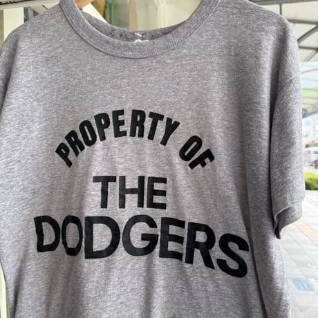 80's CHAMPION 〝DODGERS〟プリントTシャツ L