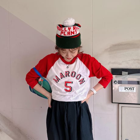2015年USA製マルーン5ラグランTシャツ