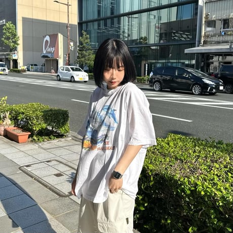 90sイルカプリントTシャツ