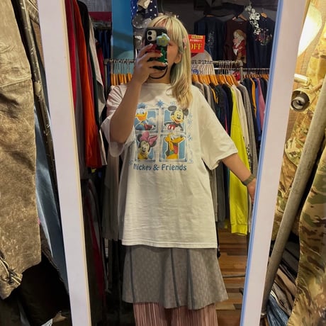 USA製 Mickey & Friends キャラクタープリントTシャツ