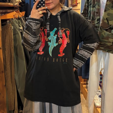 USA製 FRUIT OF THE LOOM ワニ・ザリガニTシャツ