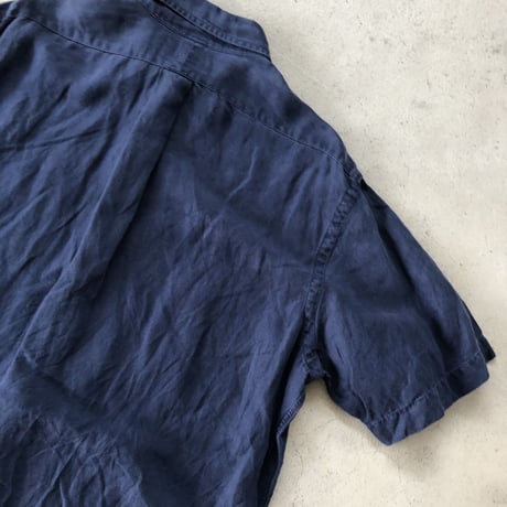 Ralph Lauren リネンシルク混 半袖シャツ