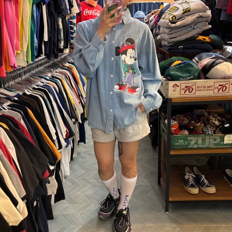 MICKEY UNLIMITED ミッキーデニムシャツ