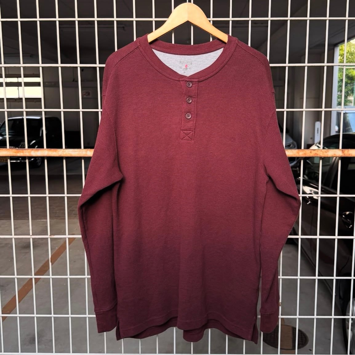 RED HEAD ヘンリーネックサーマルロンT | CUSTOM FEVER