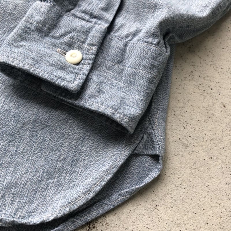 RRL〟 RALPH LAUREN バンドカラーシャツ M | CUSTOM FEVER
