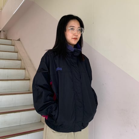 Columbia二重ジップナイロンジャケット