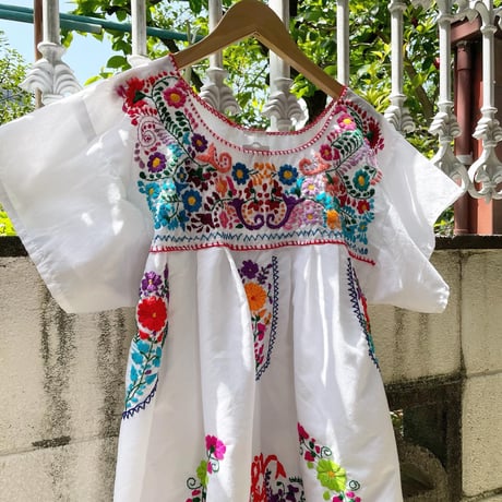 メキシカン刺繍ワンピース