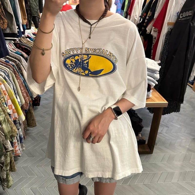 90年代サーファープリントTシャツ | CUSTOM FEVER