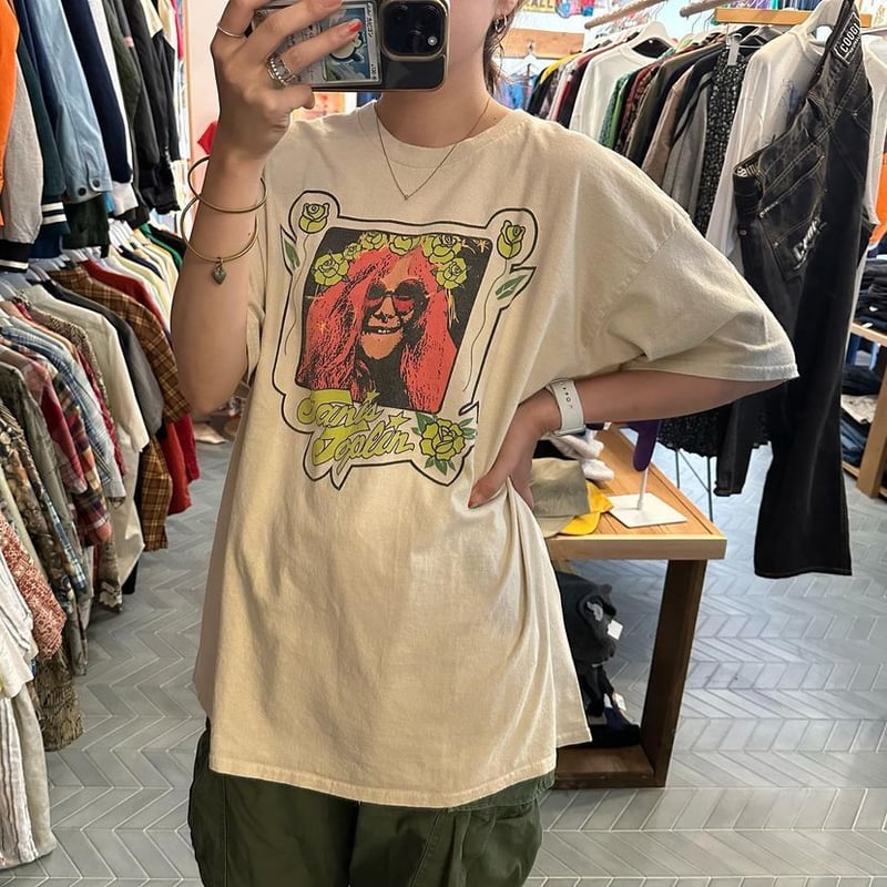 ジャニスジョプリン　Tシャツ　映画解説本　レア品 ジャニスジョプリン Tシャツ 映画解説本 レア品