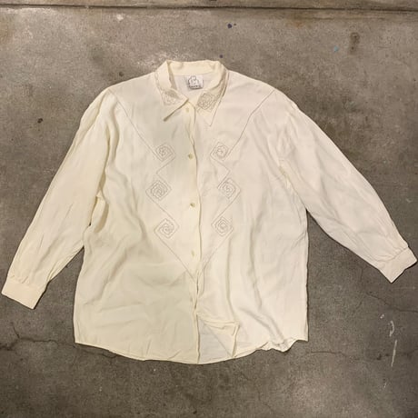 USA製アセテートコットンブラウス