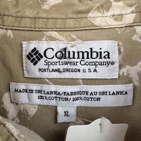 Columbia イヌ柄シャツ
