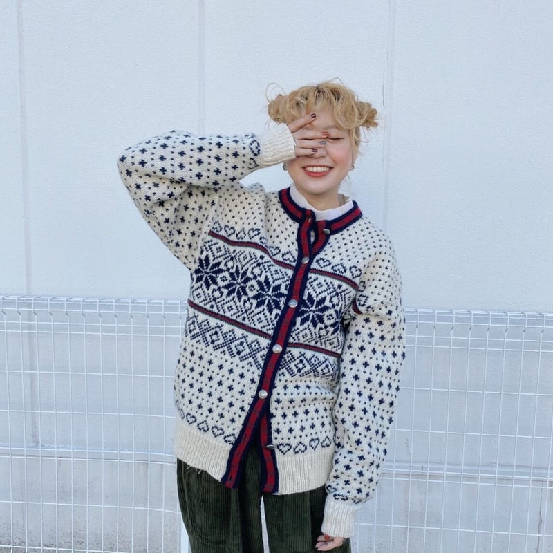 エルエルビーン　スコットランド製　ニット　セーター　北欧柄　美品 L.L.Bean - エルエルビーン スコットランド製 ニット セーター