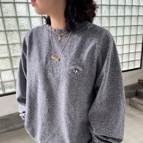 BIG DOGS ワンポイント刺繍スウェット
